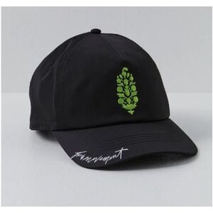 Free People Movement Go Bog‎ Nylon Logo Baseball Cap Black Snap-back